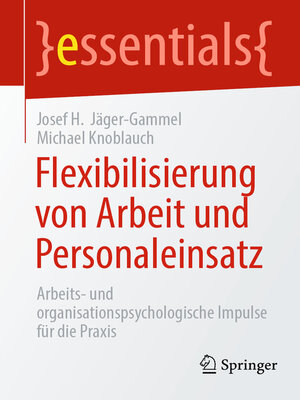 cover image of Flexibilisierung von Arbeit und Personaleinsatz